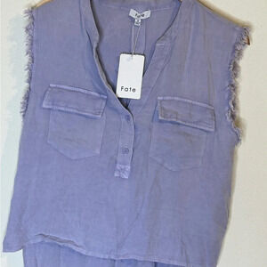 Comfortable Two-Piece Lavender Purple Sleeveless Set